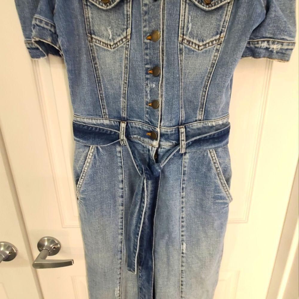Retrofete Lia Denim jumpsuit size M NWT MSRP $590 - Picture 11 of 14